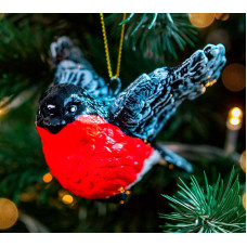 Елочное украшение Снегирь в полете