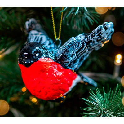 Елочное украшение Снегирь в полете