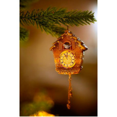 Елочное украшение Часы с кукушкой