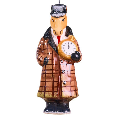 Елочное украшение Конь в пальто