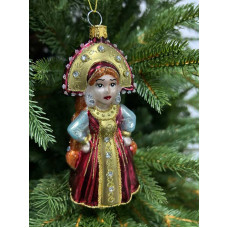 Елочное украшение из стекла Барыня-сударыня