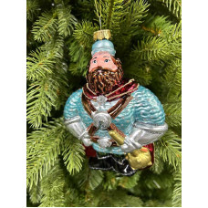 Елочное украшение из стекла Богатырь