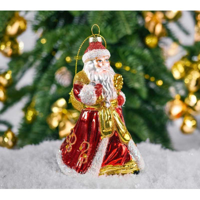 Елочное украшение из стекла Дед мороз