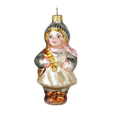 Елочное украшение из стекла Девочка