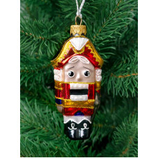 Елочное украшение из стекла Щелкунчик