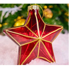 Елочное украшение из стекла Звезда
