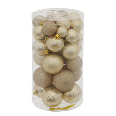 Набор елочных шаров из 40 шт золото