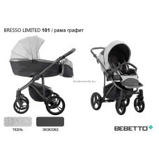 Детская коляска BEBETTO BRESSO LIMITED 2В1 (ЭКОКОЖА+ТКАНЬ)